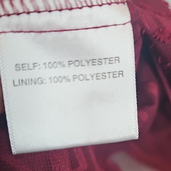 Rose & Olive Burgundy Textured Blouse - Picture 8 of 9